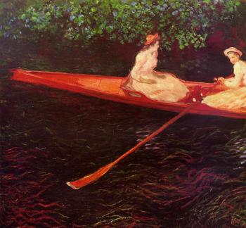 尅勞德 莫奈 Boating on the River Epte 尅勞德 莫奈 Boating on the River Epte